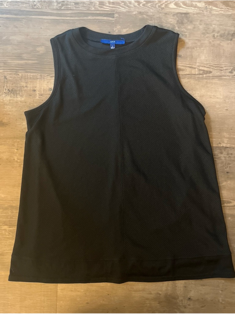 Apt. 9 Black Sleeveless Knit Tank
